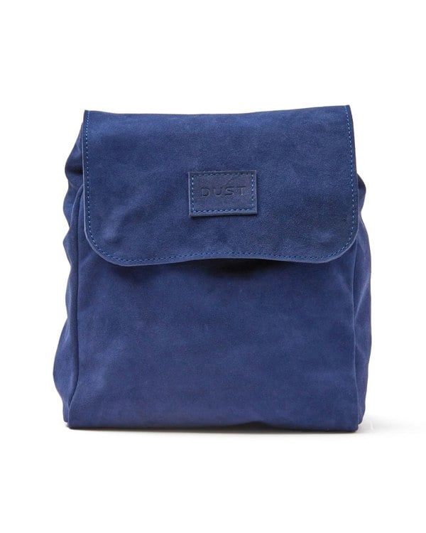 Leather Backpack Blue Upper West Side Collection