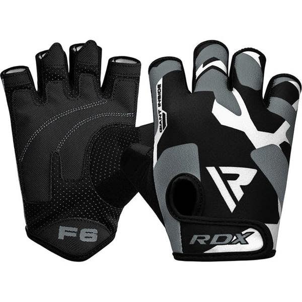 RDX Sports GYM GLOVES SUMBLIMATION F6 GRAY