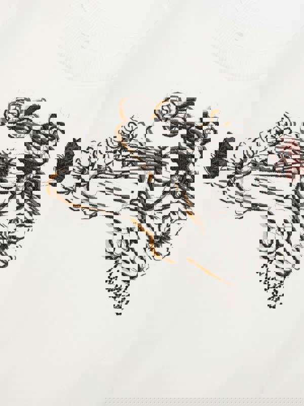 Monnalisa Girls Pink Panther Sweatshirt in Ivory