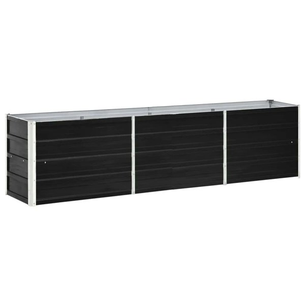 Berkfield Garden Raised Bed Galvanised Steel 240x40x45 cm Anthracite