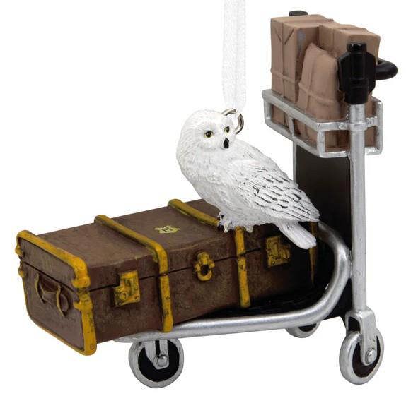 Hallmark Harry Potter - Luggage Trolley & Hedwig Christmas Tree Ornament