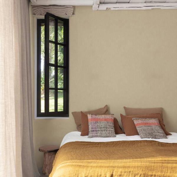 Grandeco Boutique Rays Grasscloth Effect PVC-free Eco Wallpaper, Beige