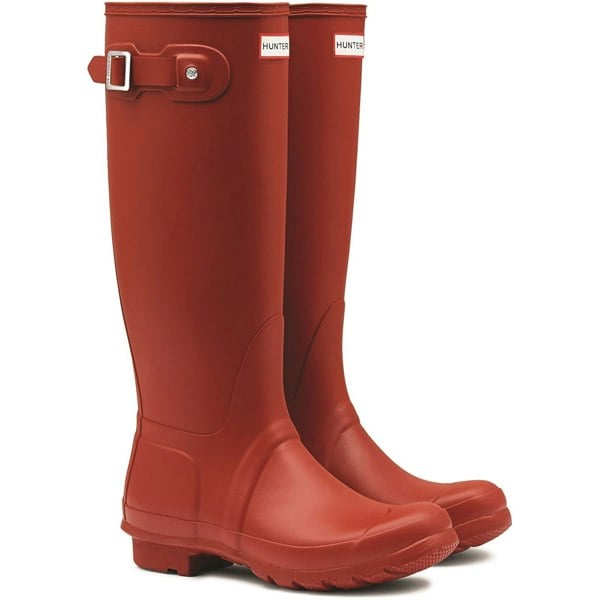 Hunter Original Tall Wellington Boots Womens - Military Red
