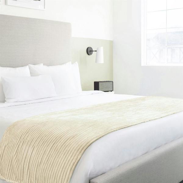 Dakota Fleece Cream Throw 140x180cm