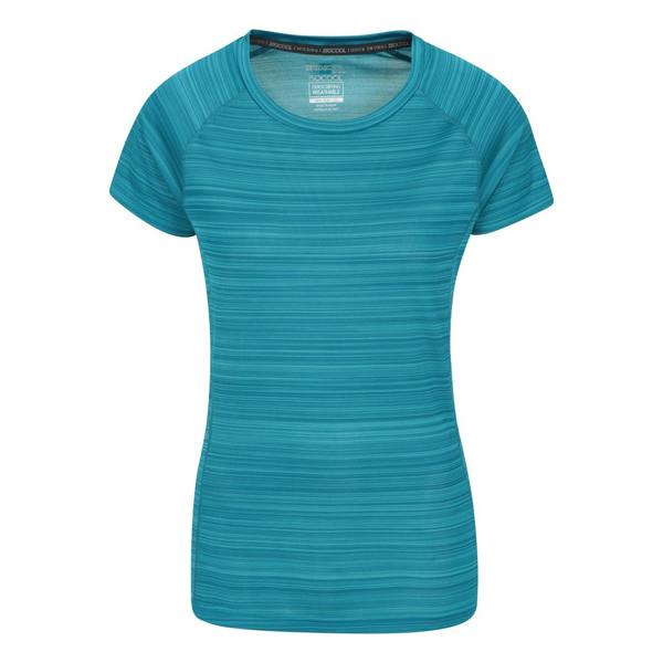 Mountain Warehouse Womens/Ladies Endurance Striped T-Shirt - Teal