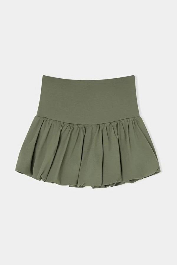 WOVCOR Mini Cotton Stretch Knit Skirt