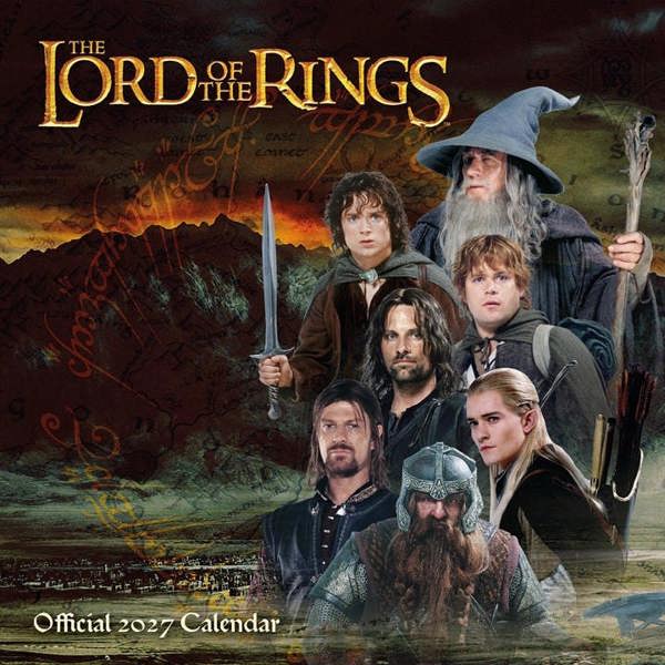 The Lord Of The Rings Calendar 2027, Wall Calendars, Month To View, Entertainment, Gift