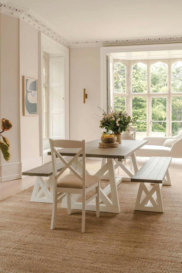 Statement Furniture Oxford Bench Wooden Dining Bench Seat