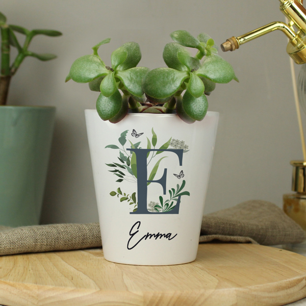 Personalised Memento Company Personalised Botanical Plant Pot