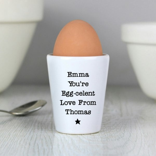 Personalised Memento Company Personalised Star Free Text Egg Cup