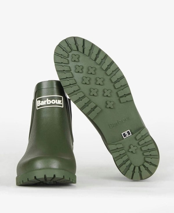 Barbour WILTON Womens Chelsea Wellington Boots Olive