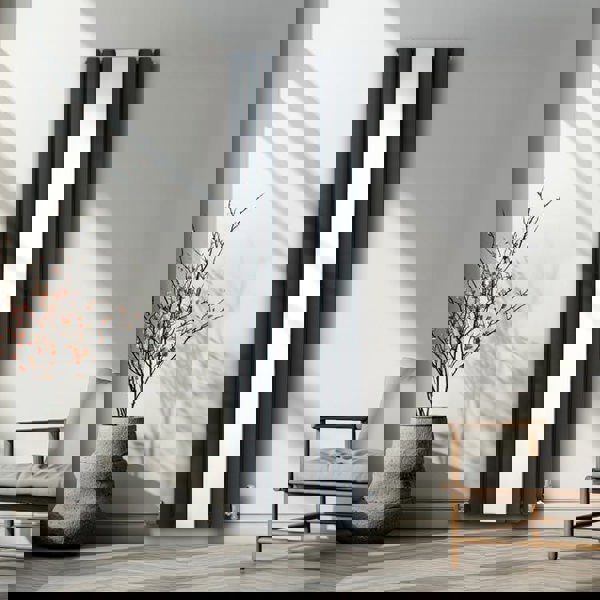 Monstershop Oval Mirror Radiator - 1800mm x 500mm - Anthracite Grey