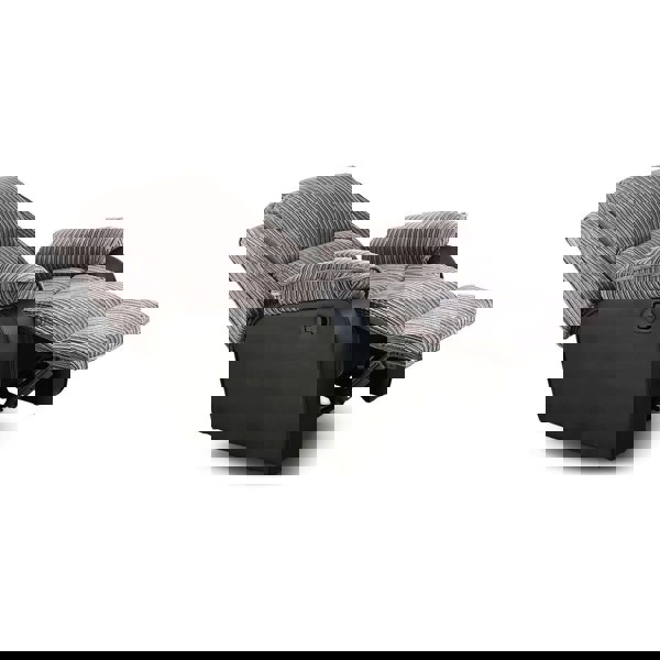 Preston Jumbo Cord Manual Recliner Armchair in Grey