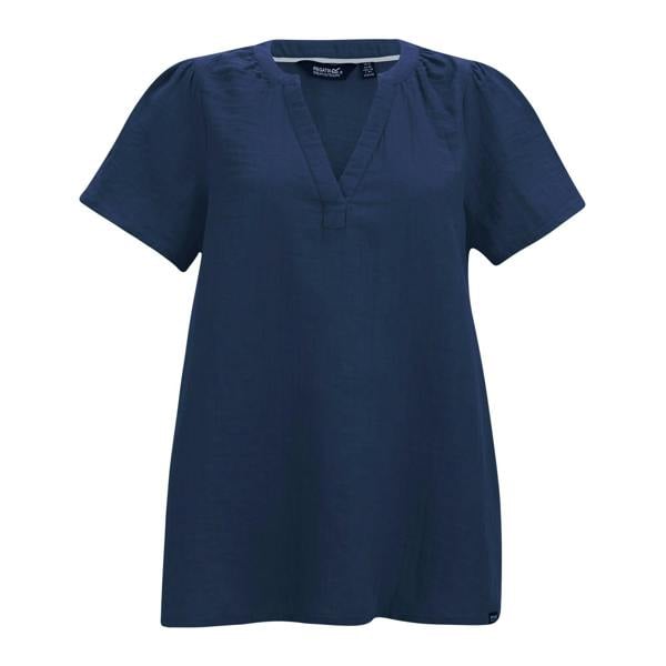 Regatta Womens/Ladies Selen Short-Sleeved Shirt - Navy Blue - 