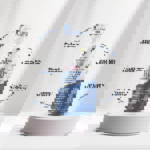 BEE&YOU Kids Propolis Immune NightTime Shot - Probiotic, 50 ml x 12