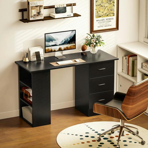 Desk with Shelves