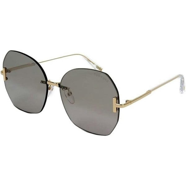 Tom Ford Ft0810 K 32C Asian Fit Gold Sunglasses