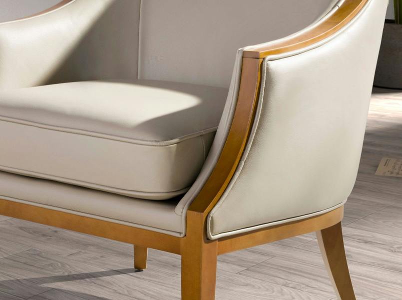 Angel Cerdá Sand Leather Armchair 5127