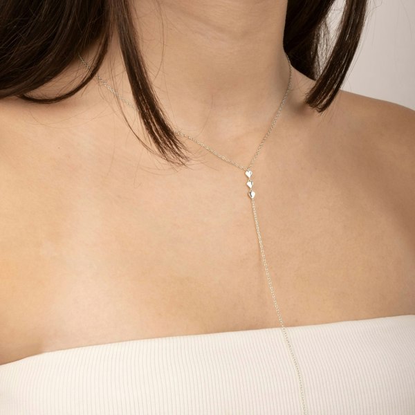 Gold Trip Little Hearts Lariat Necklace