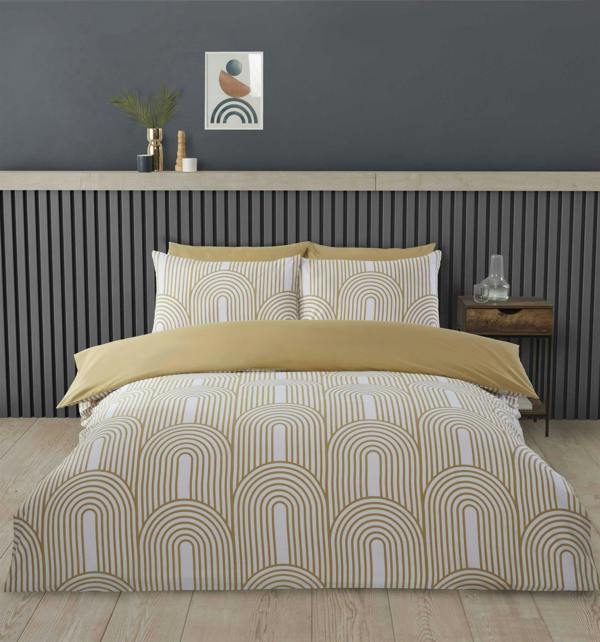 Arches Ochre Duvet Cover Set