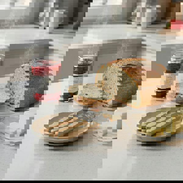 Anygleam Natural Brown 3pcs Wooden Butter Knife Kitchen Food Kitchen Tableware