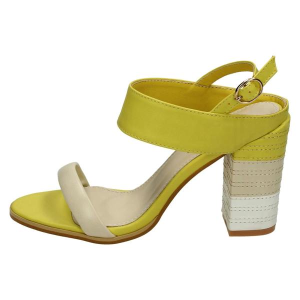 Spot On Ladies Spot On High Stitched Heel Mule Sandals