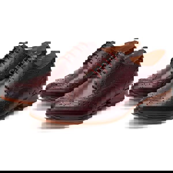 Base London Base London BARBERA Mens Brogue Shoes Dark Red