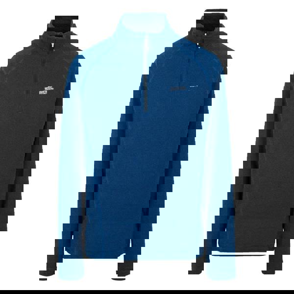 Regatta Great Outdoors Mens Montes Funnel Neck Fleece Jumper - Snorkel Blue/Navy