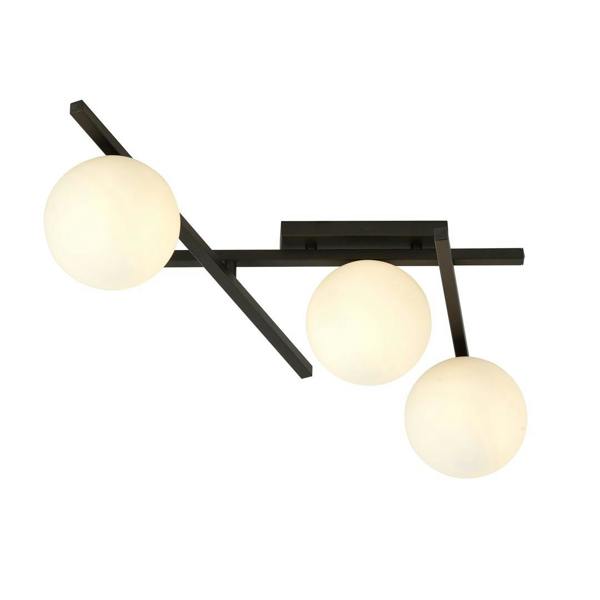 Emibig SMART Ceiling lamp  3 x E14 Black with White Shade