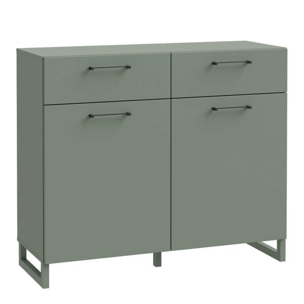 Wyld Haus Innsbruck Sage Green Wooden 2 Door  2 Drawer Storage Chest