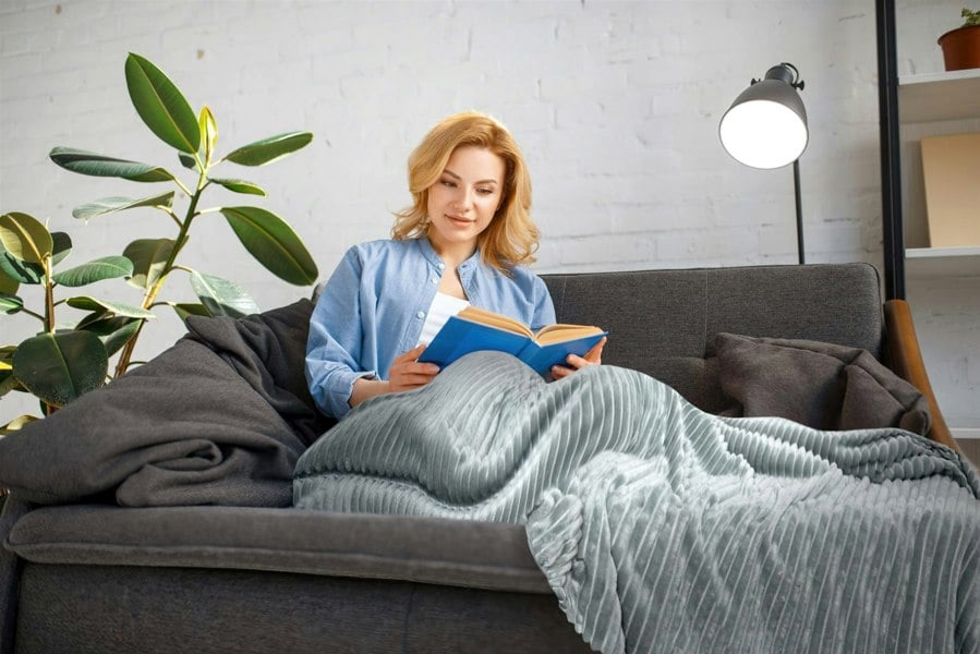 Emma Barclay Dakota Silver Blanket/Throw