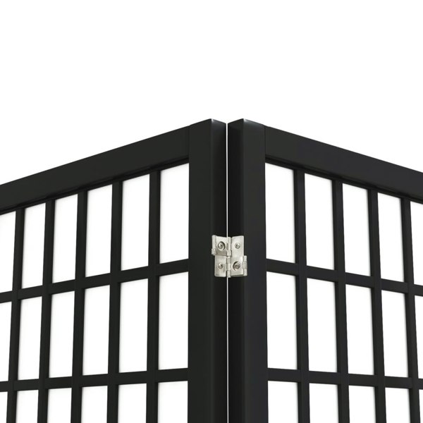 Berkfield Folding 3-Panel Room Divider Japanese Style 120x170 cm Black