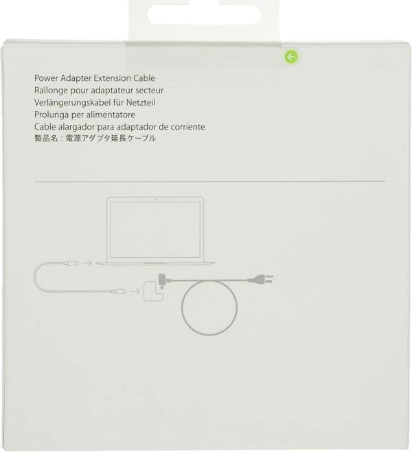 Apple Power Adapter Extension Cable 1.8M UK Plug for MacBook White A1689 - MK122B/A