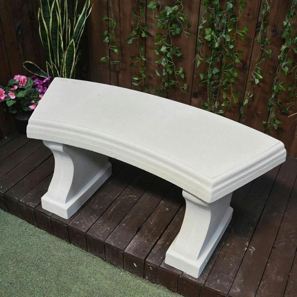 BLK Sandstone Curved Garden Bench Seat