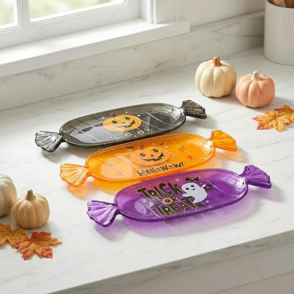 Garden Greatness Halloween Assorted Design Candy Plate