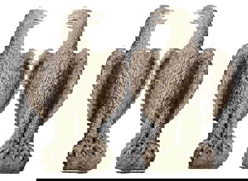 Pair of Giant Eagles Stone Statues