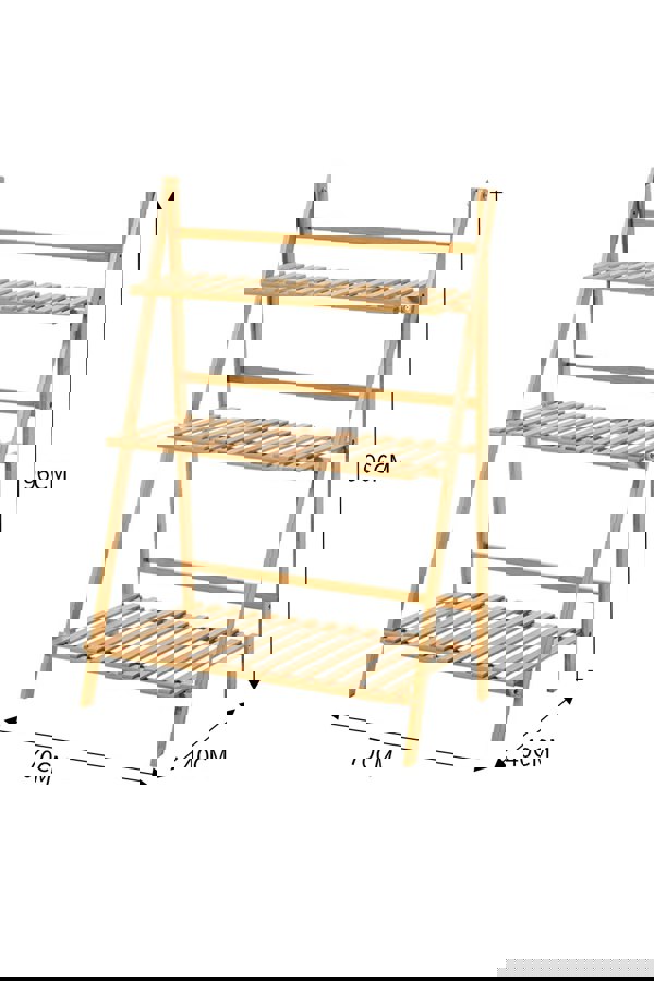Living and Home 3 tier Bojorquez Multi Tiered Plant Stand