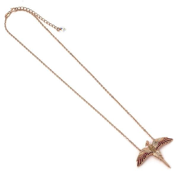 Harry Potter sterling silver Fawkes Necklace with crystal Elements