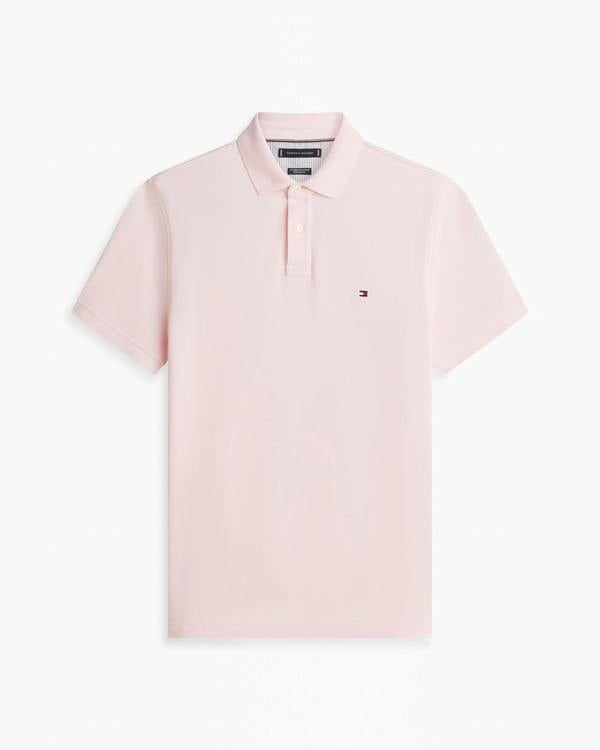Tommy Hilfiger 1985 Regular Fit Mens Polo - Pink Lily