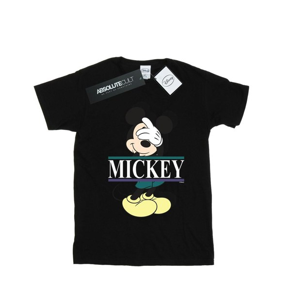 Disney Boys Mickey Mouse Letters T-Shirt - Black