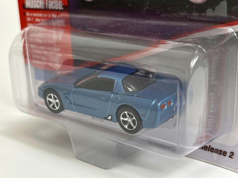 Johnny Lightning 2001 Chevy Corvette Z06 Nassau Blue Poly 1:64 JLMC030B