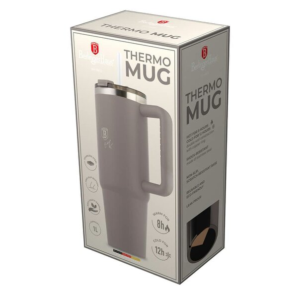 Berlinger Haus Thermo mug, 1L Berlinger Haus BH8832 Taupe