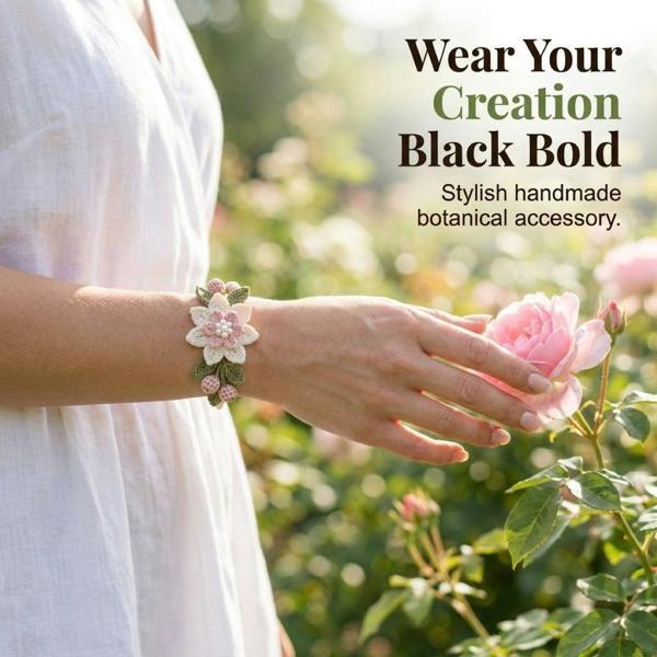 Leaper Natural Botanical-Themed DIY Crochet Bracelet Kit