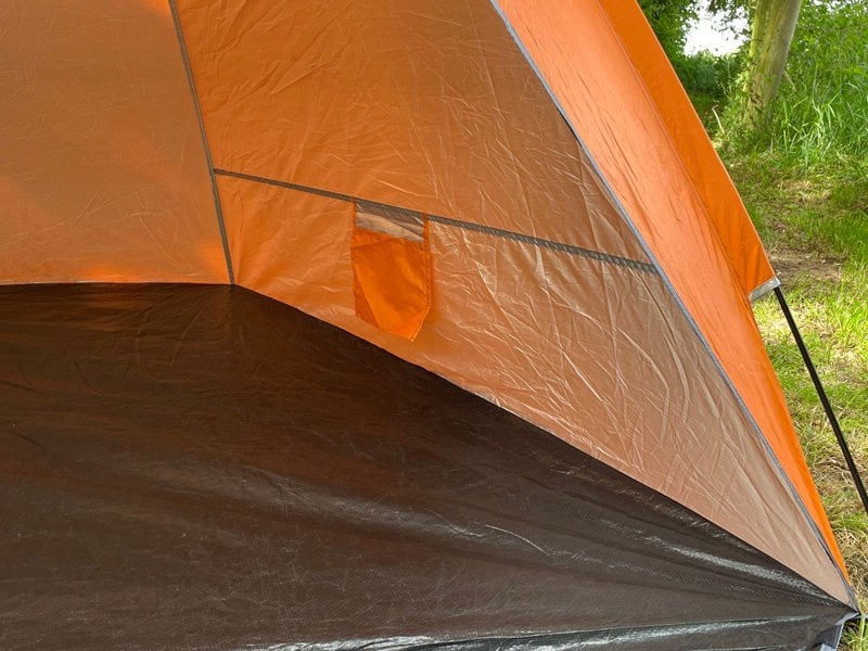 An image of the sewn in groundsheet in the Beach Tent from OLPRO.