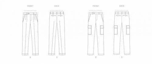 Vogue Sewing Pattern 1996, Trousers for Men, AA (34-36-38-40-42) - Intermediate