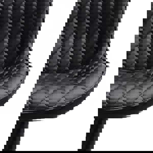 Set of 2 Faux Leather Height Adjustable Bar Stool Black Bar Stools Living and Home