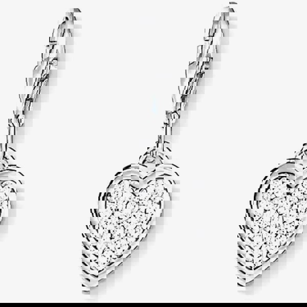 THOMAS SABO Silver Clear Cubic Zirconia Pavé Heart Charm 0967-051-14