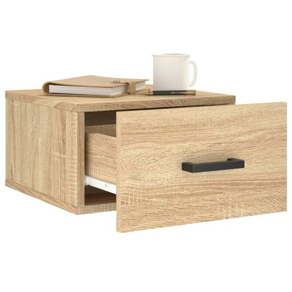 Berkfield Wall-mounted Bedside Cabinets 2 pcs Sonoma Oak 35x35x20 cm