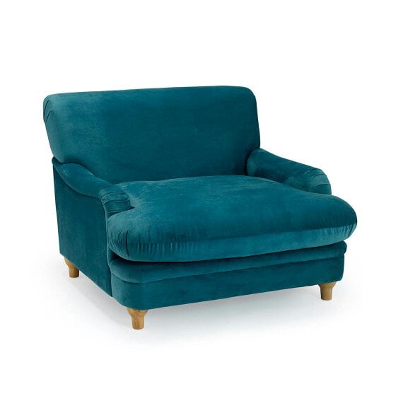 Wyld Haus Greystones Peacock Blue Armchair