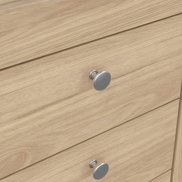 Furniture To Go Madrid Bedside Table 3 Drawers in Jackson Hickory Oak